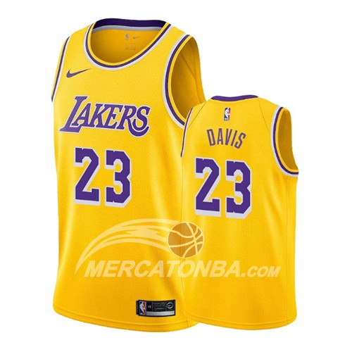 Maglia Los Angeles Lakers Anthony Davis Icon 2019-20 Giallo